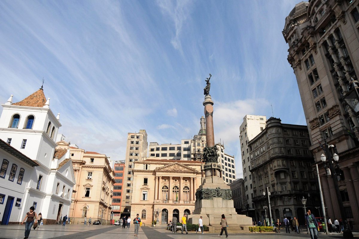 Pátio do Colégio, no Centro Histórico de São Paulo